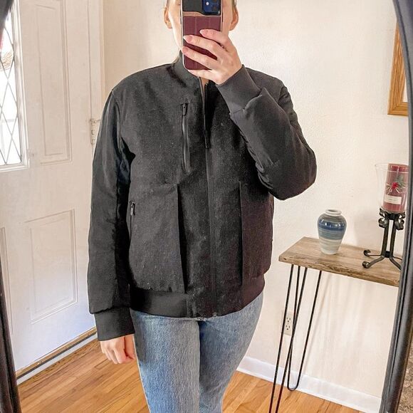 Lululemon Roam Far Wool Bomber Puffer Coat Reversible - Picture 10 of 10